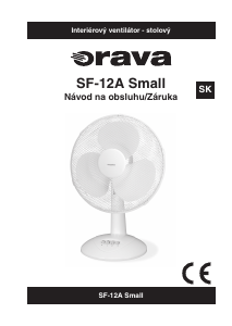 Návod Orava SF-12A Small Ventilátor