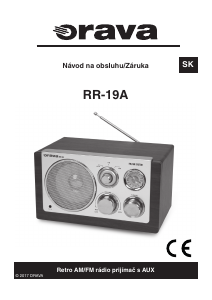 Návod Orava RR-19A Rádio