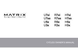 Handleiding Matrix R7xi Hometrainer