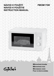 Manual Gallet FMOM173W Microwave