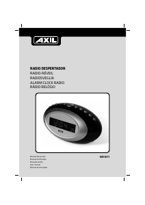 Manual de uso AXIL NR1011 Radiodespertador
