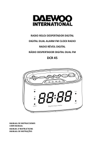 Manual Daewoo DCR-45 Alarm Clock Radio