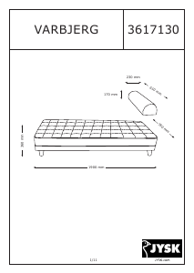 Manuale JYSK Varbjerg Divano letto