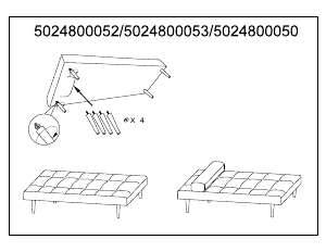 Manual JYSK Nordefjell Day Bed