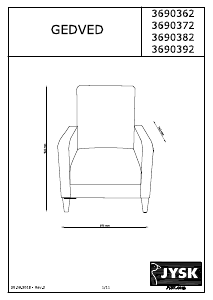 Hướng dẫn sử dụng JYSK Gedved Ghế bành