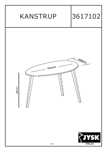 Bedienungsanleitung JYSK Kanstrup Couchtisch