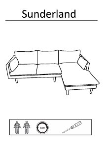 Hướng dẫn sử dụng JYSK Vaxholm Ghế sofa