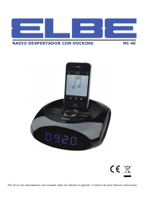 Manual de uso Elbe MI 40 Radiodespertador