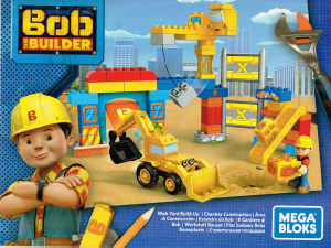 Manual Mega Bloks set FFF24 Bob the Builder Work yard build-up