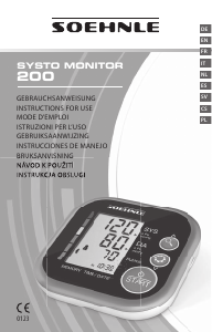 Manual de uso Soehnle Systo Monitor 200 Tensiómetro