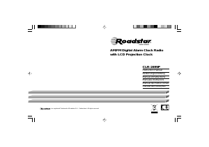 Manual Roadstar CLR-2495P Alarm Clock Radio