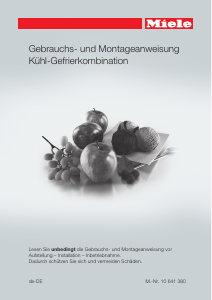 Bedienungsanleitung Miele KFN 29683 D obsw Kühl-gefrierkombination