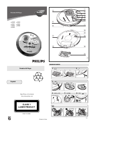 Manual de uso Philips AX3301 Discman