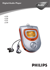 Manual Philips SA230 Mp3 Player