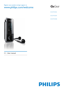 Manual Philips SA2MXX04KA GoGear Mp3 Player