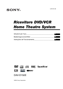 Manuale Sony DAV-D150E Sistema home theater