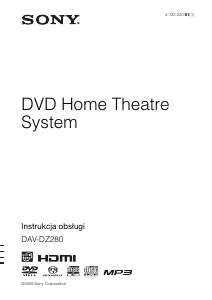 Instrukcja Sony DAV-DZ280 Zestaw kina domowego