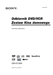 Instrukcja Sony DAV-D150N Zestaw kina domowego
