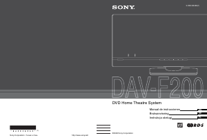 Manual de uso Sony DAV-F200 Sistema de home cinema