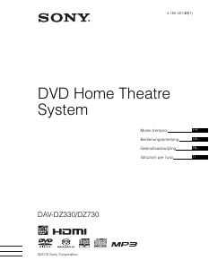 Mode d’emploi Sony DAV-DZ330 Système home cinéma