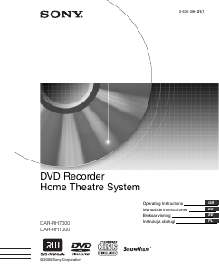 Handleiding Sony DAR-RH7000 Home cinema set