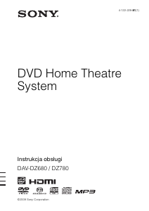 Instrukcja Sony DAV-DZ680 Zestaw kina domowego