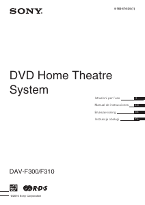 Bruksanvisning Sony DAV-F310 Hembiopaket