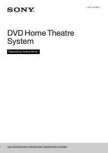 Handleiding Sony DAV-DZ340K Home cinema set