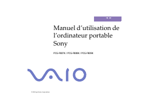 Mode d’emploi Sony Vaio PCG-F808K Ordinateur portable