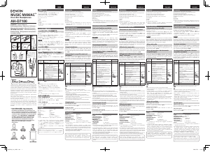 Manuale Denon AH-D7100 Cuffie