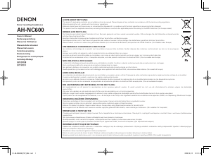 Handleiding Denon AH-NC600 Koptelefoon