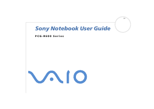 Manual Sony Vaio PCG-R600MEP Laptop