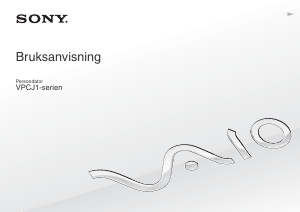Bruksanvisning Sony Vaio VPCJ12M1R Bärbar dator