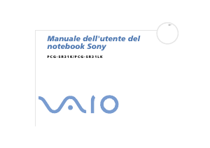 Manuale Sony Vaio PCG-SR31K Notebook
