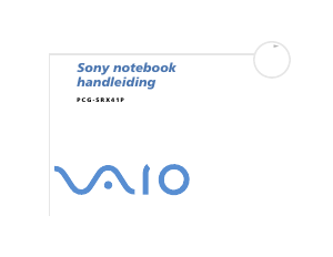 Handleiding Sony Vaio PCG-SRX41P Laptop