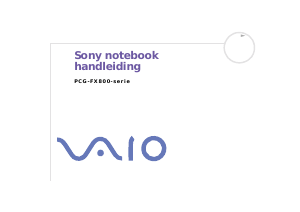 Handleiding Sony Vaio PCG-FX805 Laptop