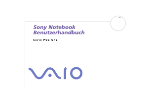 Bedienungsanleitung Sony Vaio PCG-GRZ615G Notebook