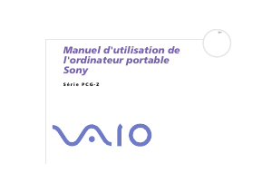 Mode d’emploi Sony Vaio PCG-Z1MP Ordinateur portable