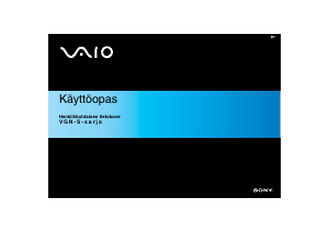 Käyttöohje Sony Vaio VGN-S4XRP Kannettava tietokone