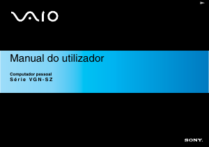 Manual Sony Vaio VGN-SZ1HRP Computador portátil