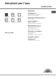 Manual de uso Hotpoint UPS 1721 F_HA Congelador