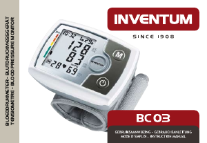 Manual Inventum BC03 Blood Pressure Monitor