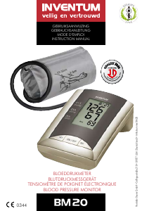 Manual Inventum BM20 Blood Pressure Monitor