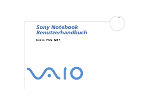 Bedienungsanleitung Sony Vaio PCG-GRX316SP Notebook