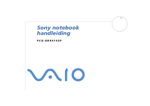 Handleiding Sony Vaio PCG-GRX416SP Laptop