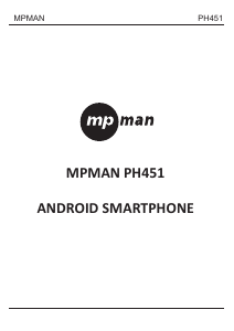 Manuale Mpman PH451 Telefono cellulare