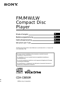 Manuale Sony CDX-C8850R Autoradio