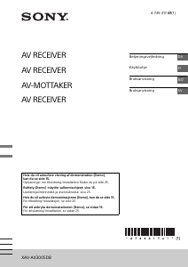 Bruksanvisning Sony XAV-AX3005DB Bilradio