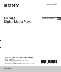 Brugsanvisning Sony DSX-M55BT Bilradio