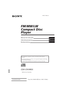 Bruksanvisning Sony CDX-C910RDS Bilradio